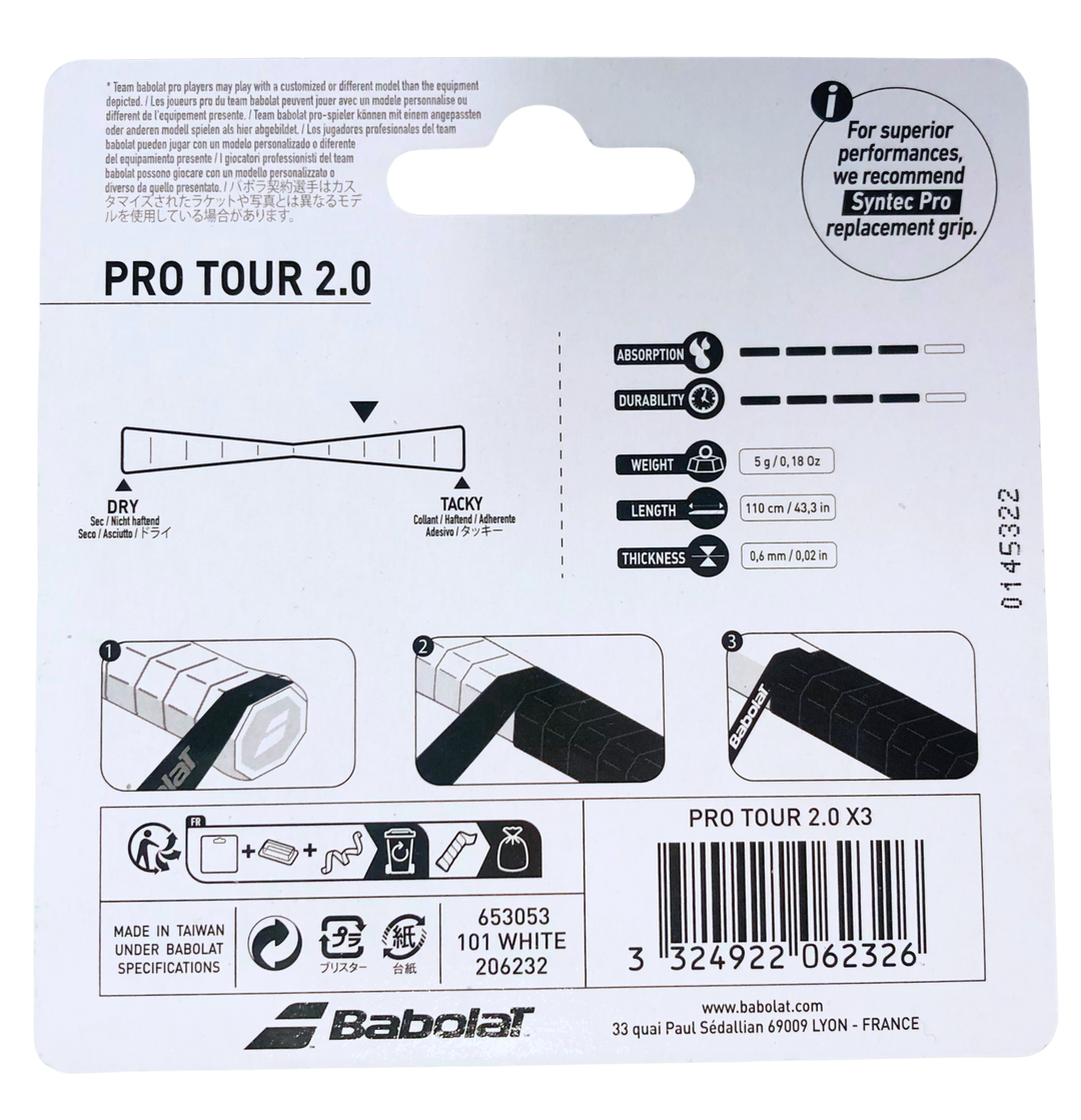 Babolat Pro Tour 2.0 x3 Pack Back