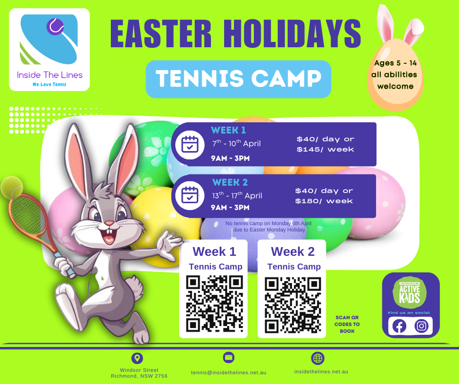 Easter Holidays Tennis Camp
