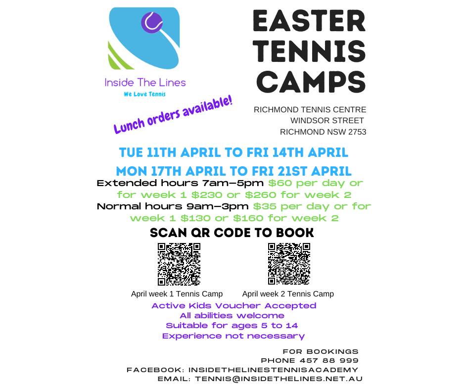 Easter Tennis Camps