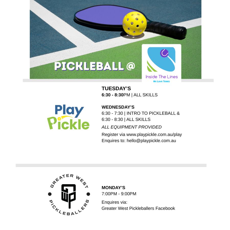 🎾 Pickleball at Inside The Lines Tennis! 🎾