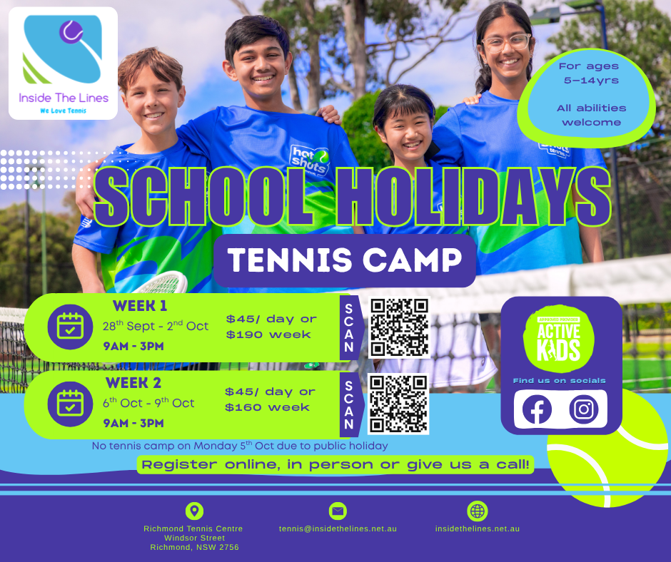 Tennis Camp - Now open for registrations!
