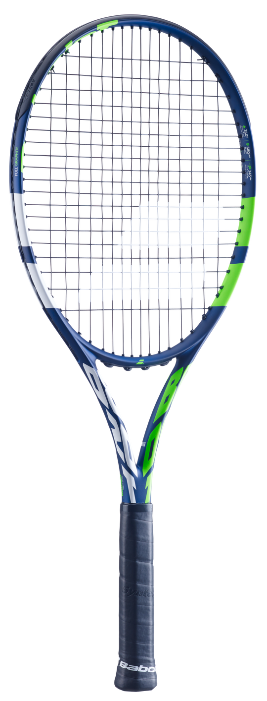 Stylish Blue & Green Babolat Boost Tennis Racquet, offering excellent quality and performance.
