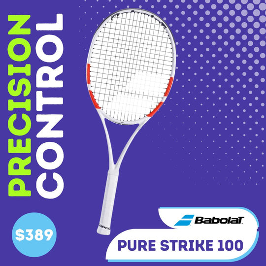 Precision Control, $389: Racquet offering superior precision and control for competitive players.