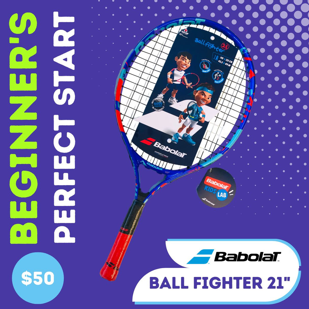 Babolat Ball Fighter 21" Advance with Ease $50: Lightweight and perfect for young players aged 5-7.