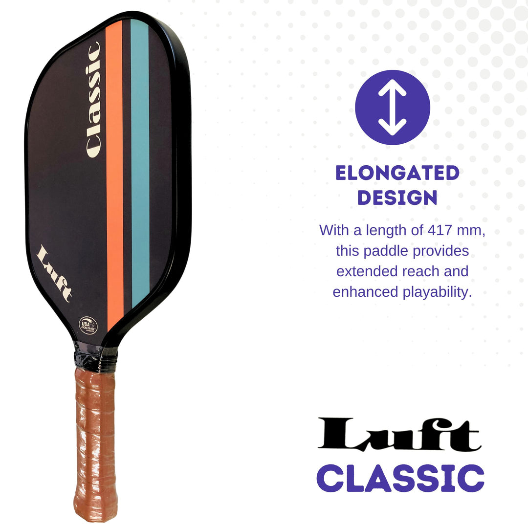 Luft Classic Pickleball Paddle for classic control $129 Elongated Design