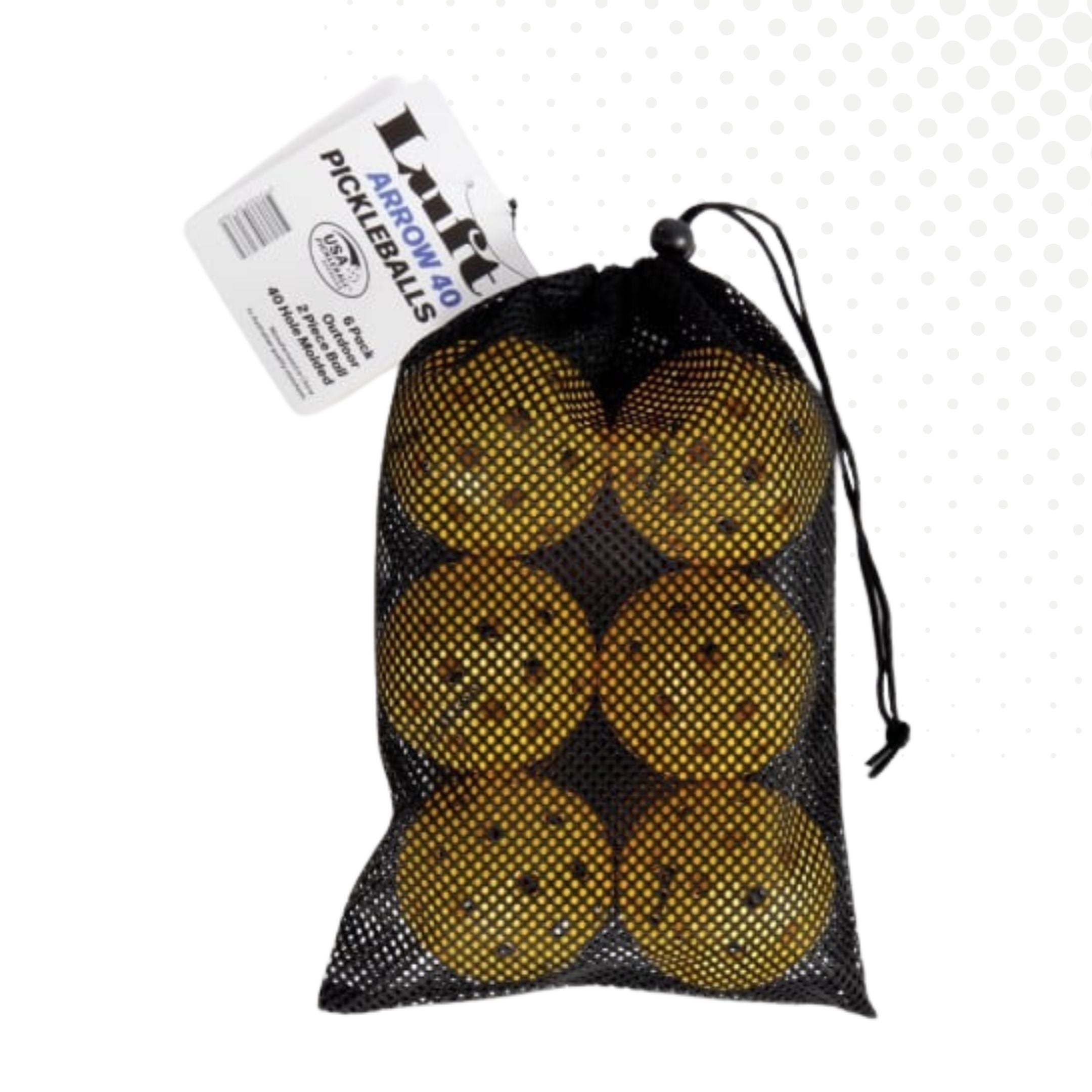 Luft Arrow 40 Pickleball Balls (6-Pack)