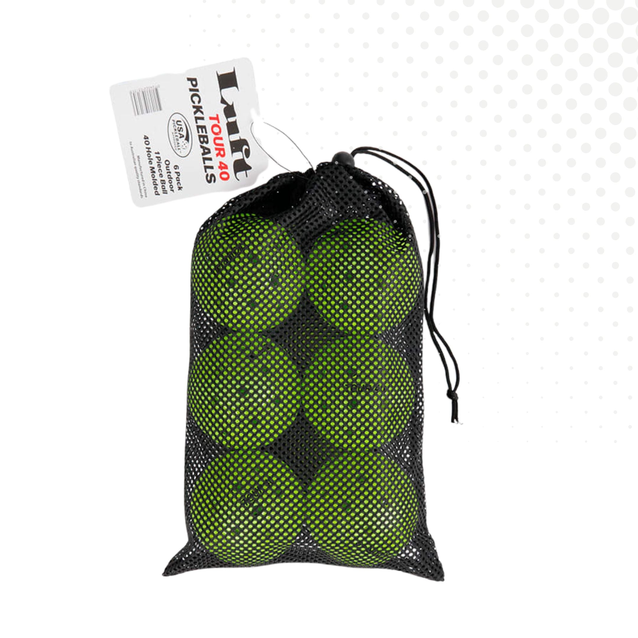 Luft Tour 40 Outdoor Pickleball Ball 6 Pack