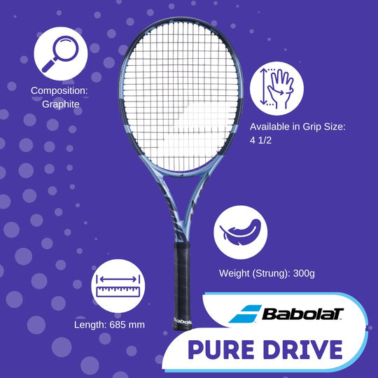 Pure Drive 2025 Graphite Composition, Available in Grip Size 4 1/2 Length 685mm  & Weight trung 300g