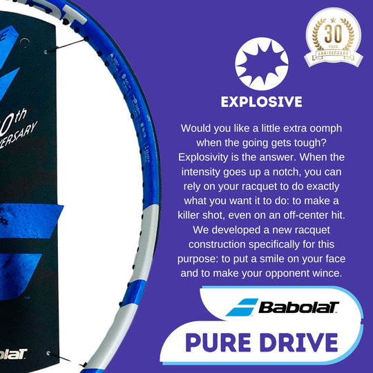 Babolat Pure Drive Anniversary 2024 Model make your killer shot with explosive power.