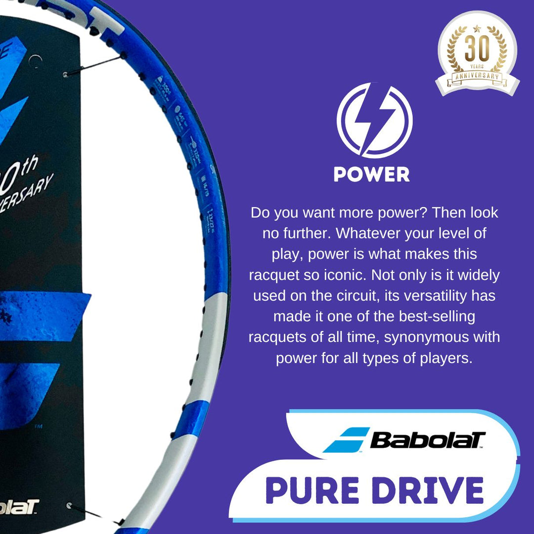 Babolat Pure Drive Anniversary 2024 Model built for power.